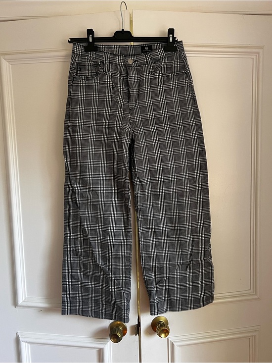Ag Adriano Goldschmied Pants - Ag Adriano Goldschmied Black and White Plaid Long Bermuda Type- Pants